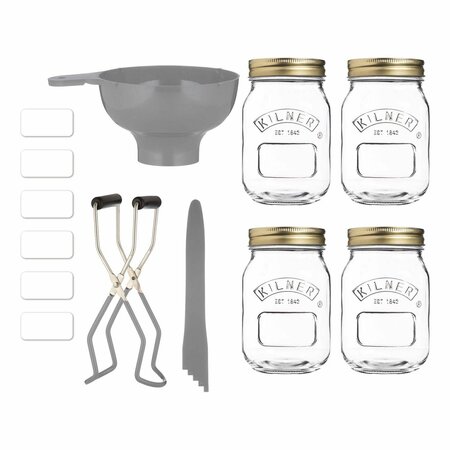 Kilner Regular Mouth Preserving Starter Set 13.5 oz 8 pc 0025.058